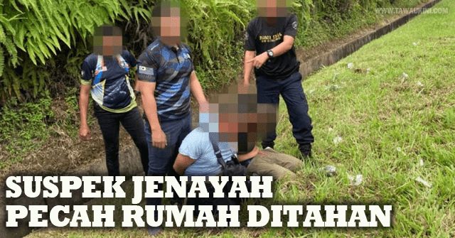 Suspek Penjenayah Pecah Rumah Ditahan Pada Sekatan Jalan Raya