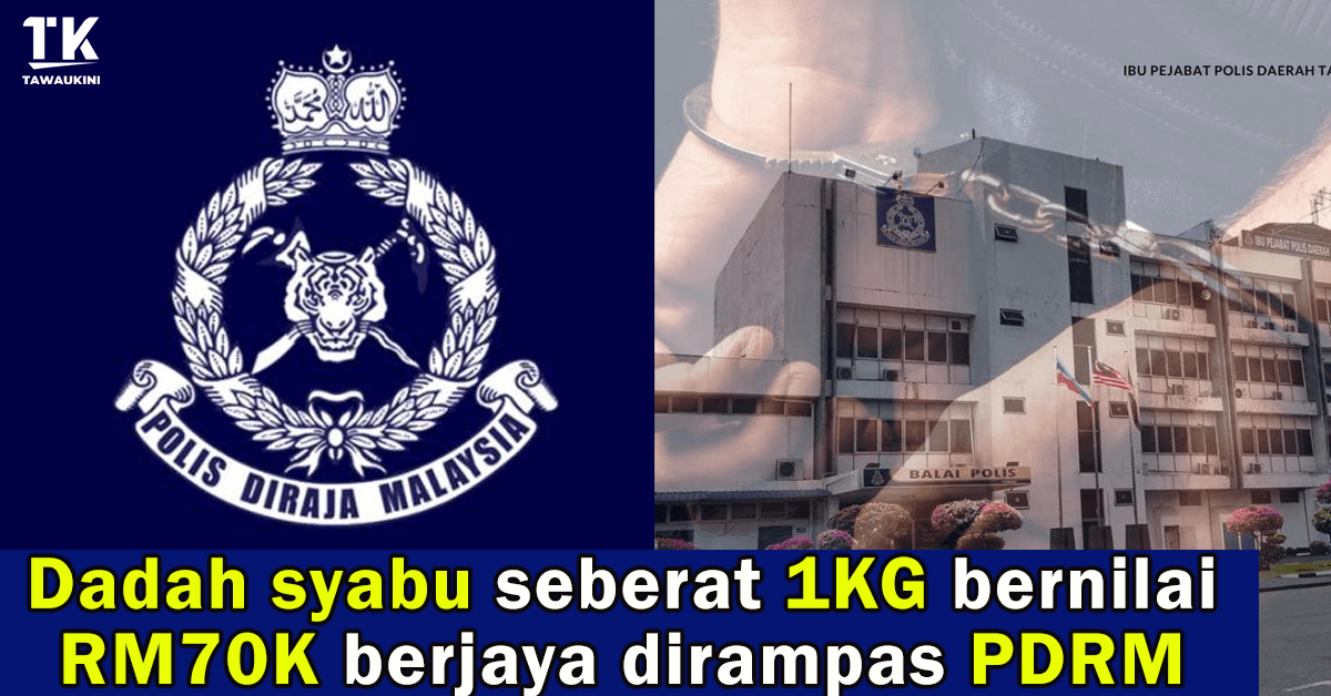 Dadah syabu seberat 1KG bernilai RM70K berjaya dirampas PDRM Tawau