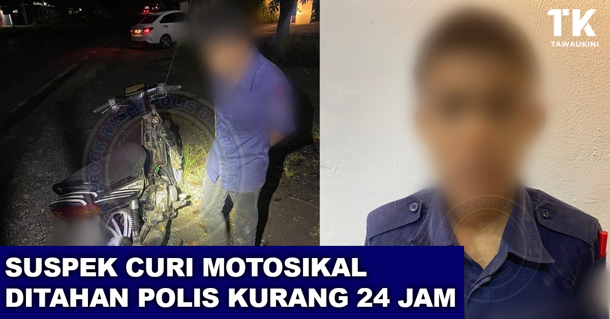 Polis Tawau Berjaya Tahan Lelaki Curi Motosikal Kurang 24 Jam