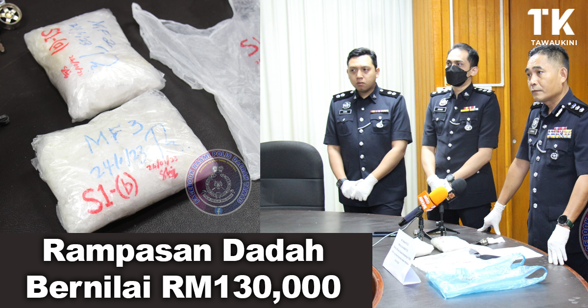 Dadah Syabu Bernilai RM130,000 Dirampas Polis Tawau