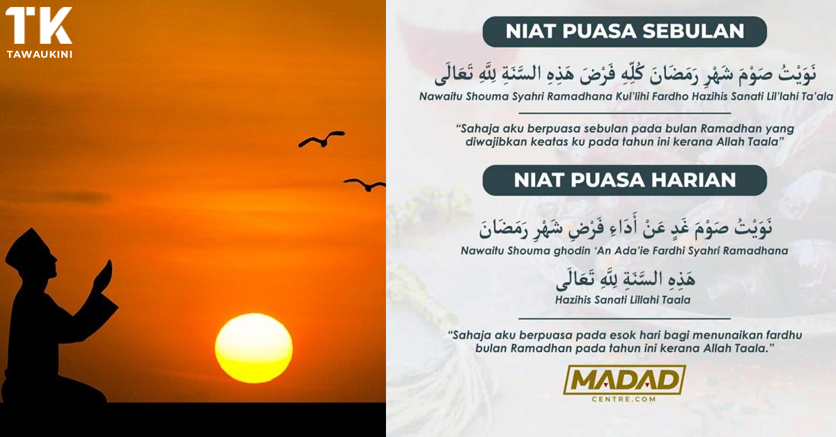 Lafaz Niat Puasa Ramadhan Seharian & Sebulan 2023