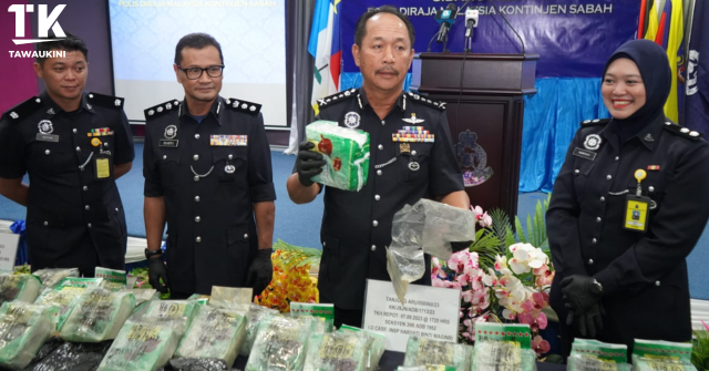 Dadah syabu bernilai  RM3 juta dirampas Polis Sabah