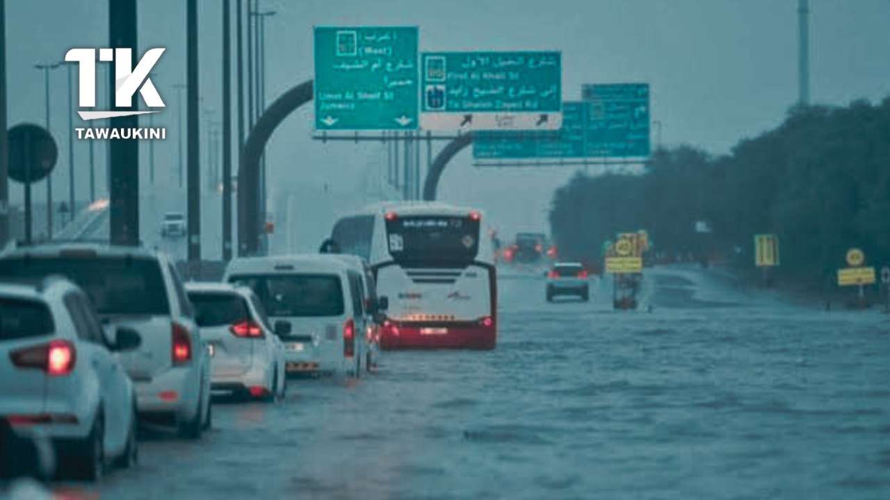 Hujan Luar Biasa Akibatkan Banjir Di UAE