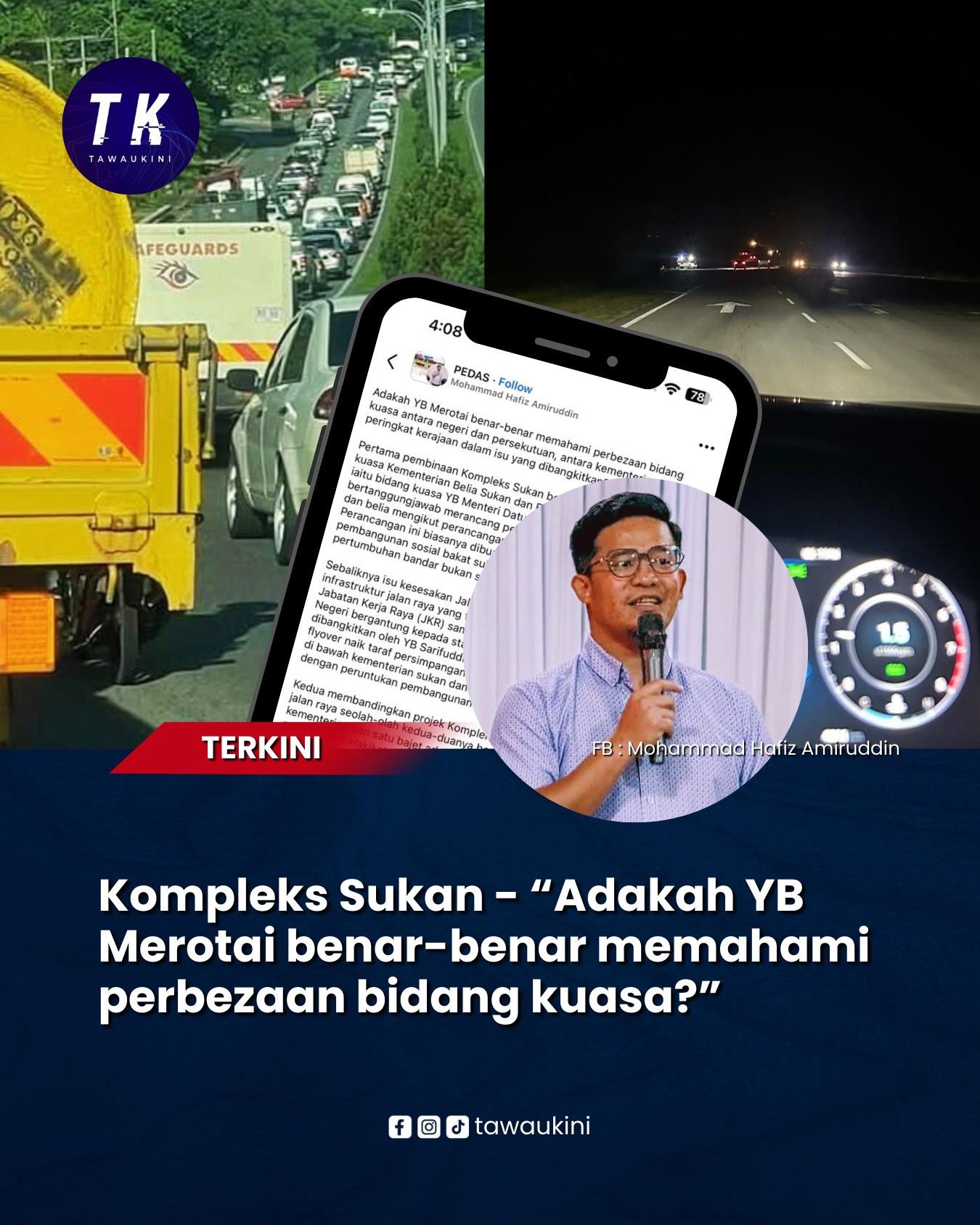 Kompleks Sukan Apas – “Adakah YB Merotai benar-benar memahami perbezaan bidang kuasa?”