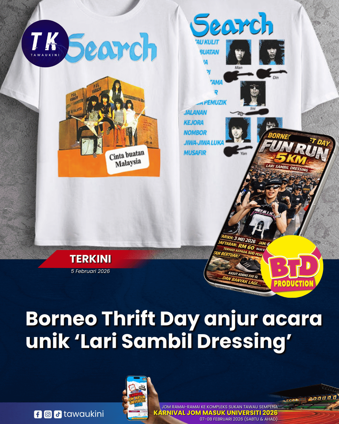 Borneo Thrift Day anjur acara unik ‘Lari Sambil Dressing’