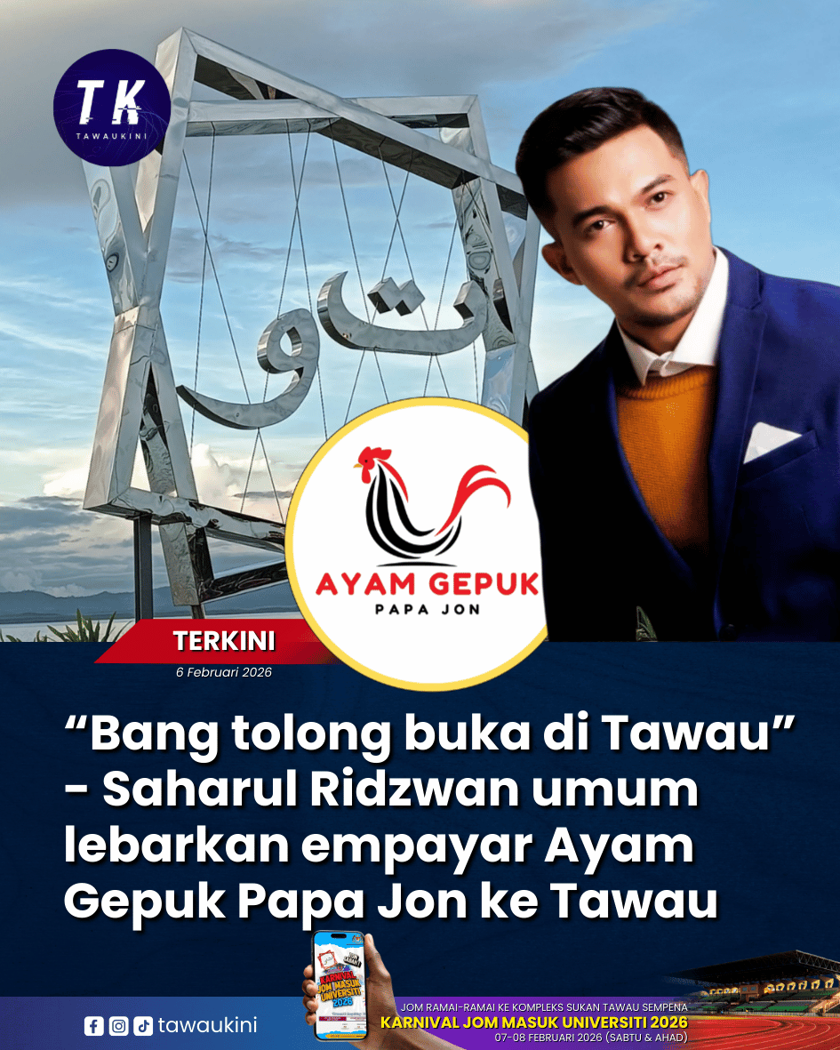 “Bang tolong buka di Tawau” – Saharul Ridzwan umum lebarkan empayar Ayam Gepuk Papa Jon ke Tawau