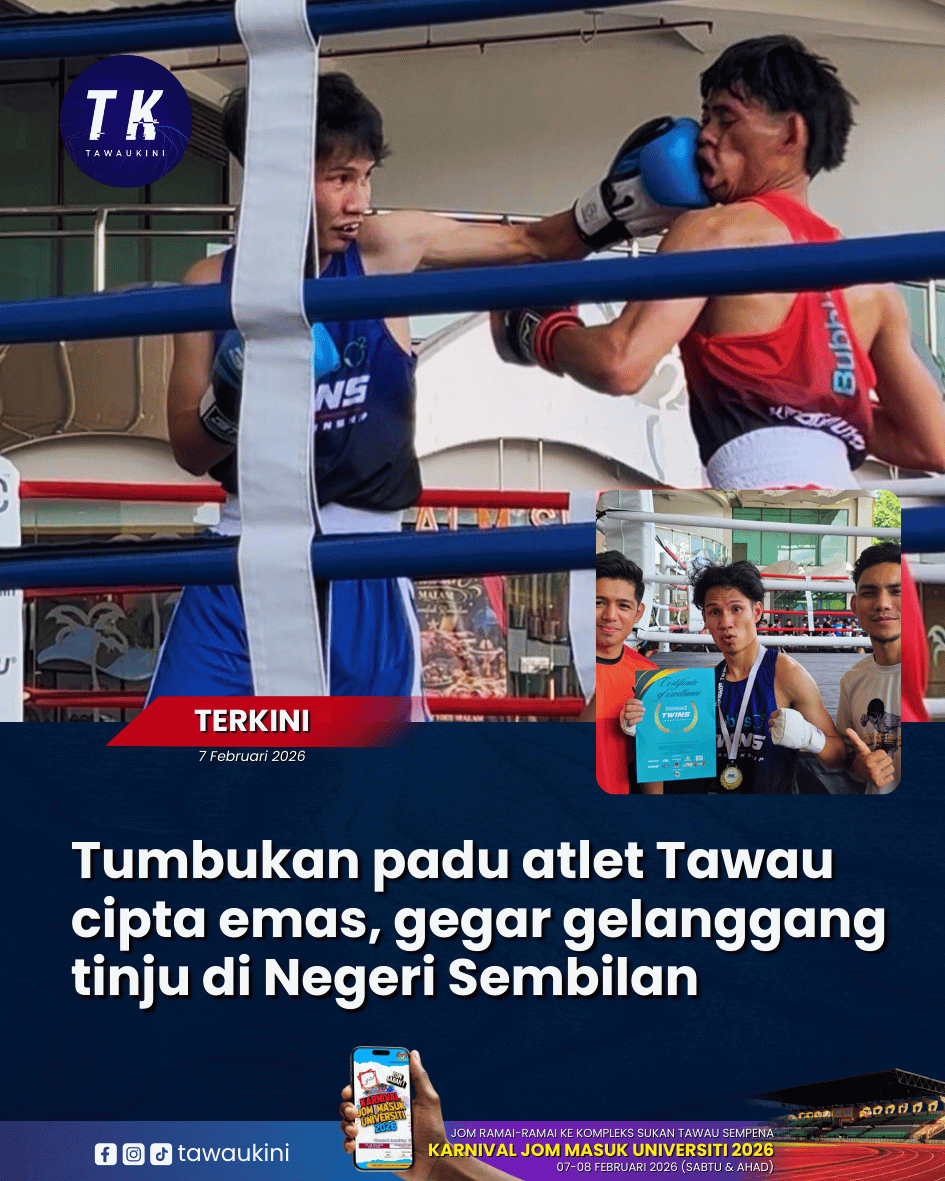 Tumbukan padu atlet Tawau cipta emas, gegar gelanggang tinju di Negeri Sembilan