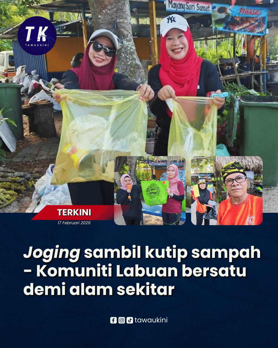 ‘Plogging’ – Joging sambil kutip sampah, komuniti Labuan bersatu demi alam sekitar