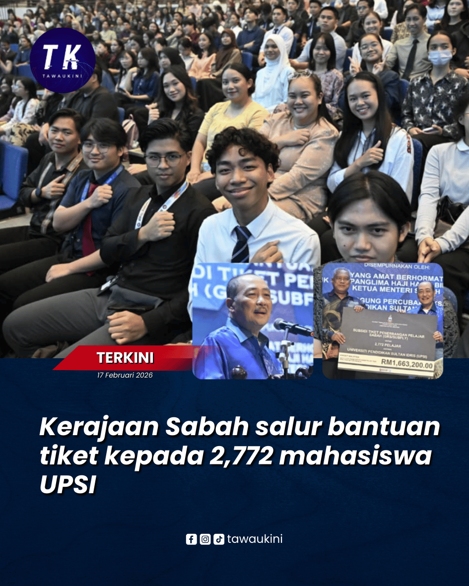 Kerajaan Sabah salur bantuan tiket kepada 2,772 mahasiswa UPSI