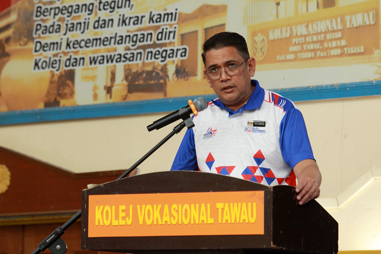 Yang Berusaha Tuan Zagina @ Sulaiman bin Ahmad, B.S.K. Pengarah Kolej Vokasional Tawau