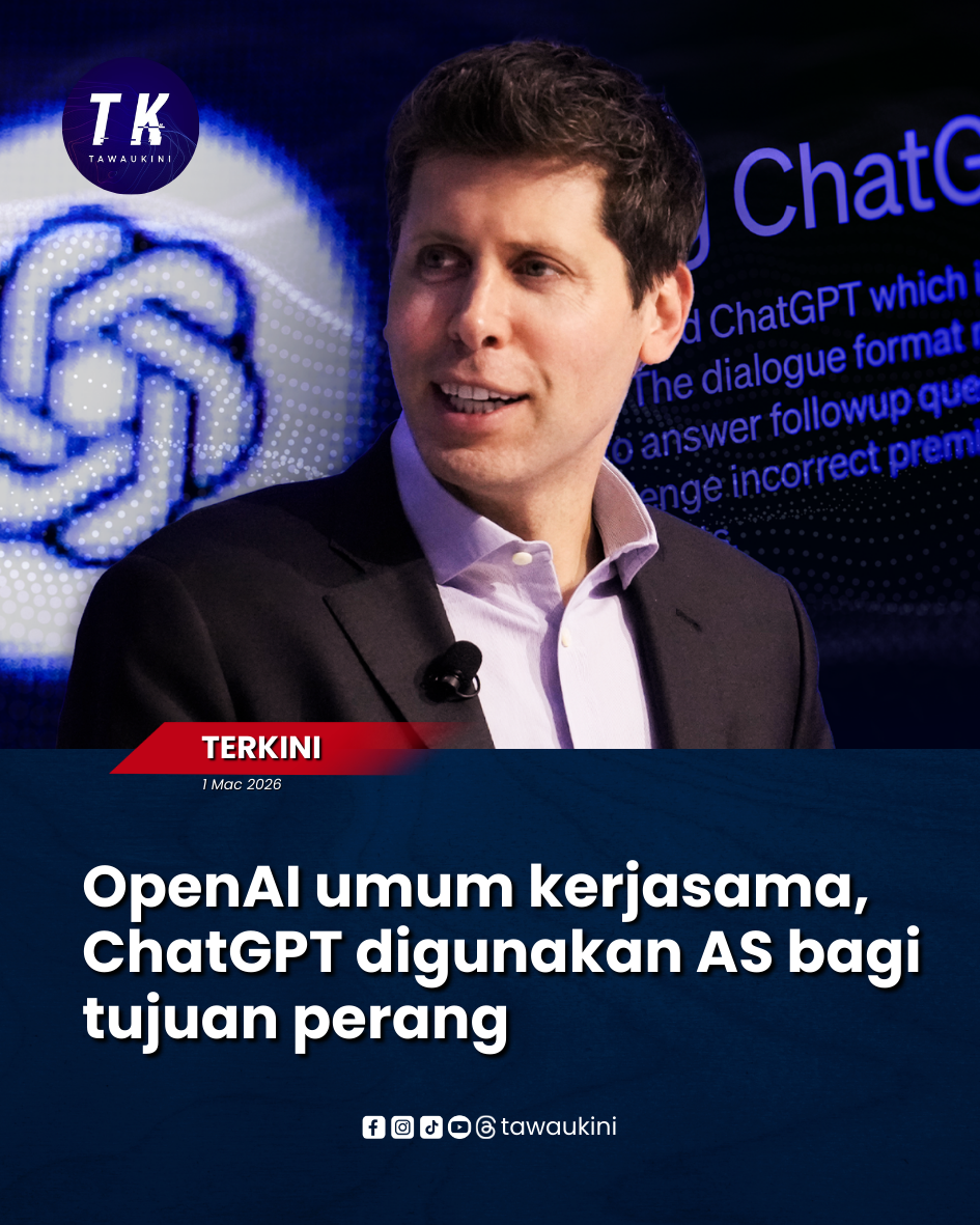OpenAI umum kerjasama, ChatGPT digunakan AS bagi tujuan perang