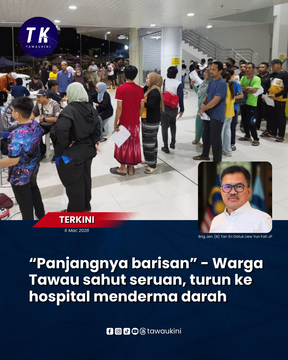 “Panjangnya barisan” – Warga Tawau sahut seruan, turun ke hospital menderma darah