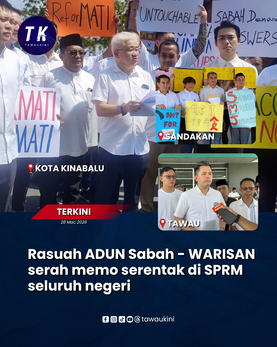 Rasuah ADUN Sabah – WARISAN serah memo serentak di SPRM seluruh negeri