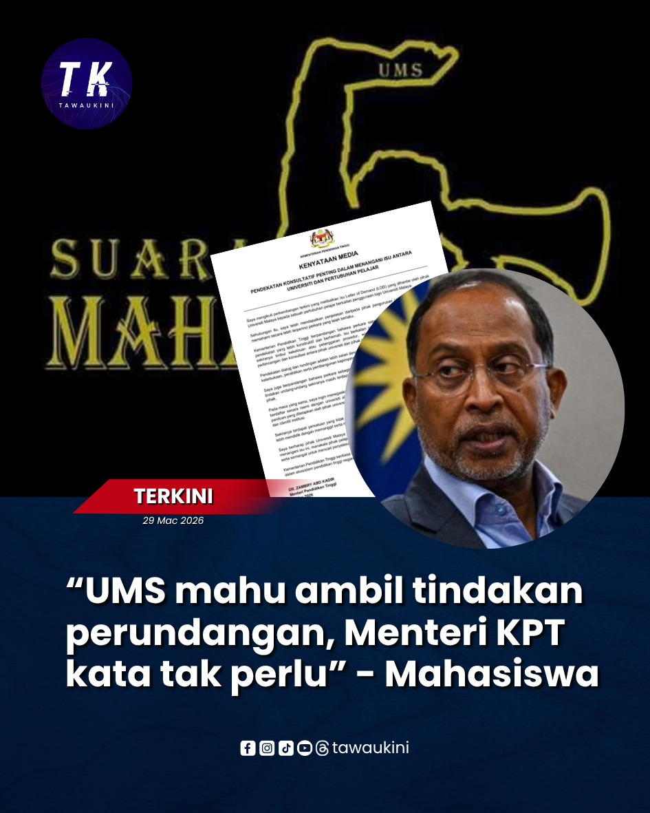 “UMS mahu ambil tindakan perundangan, Menteri KPT kata tak perlu” – Mahasiswa