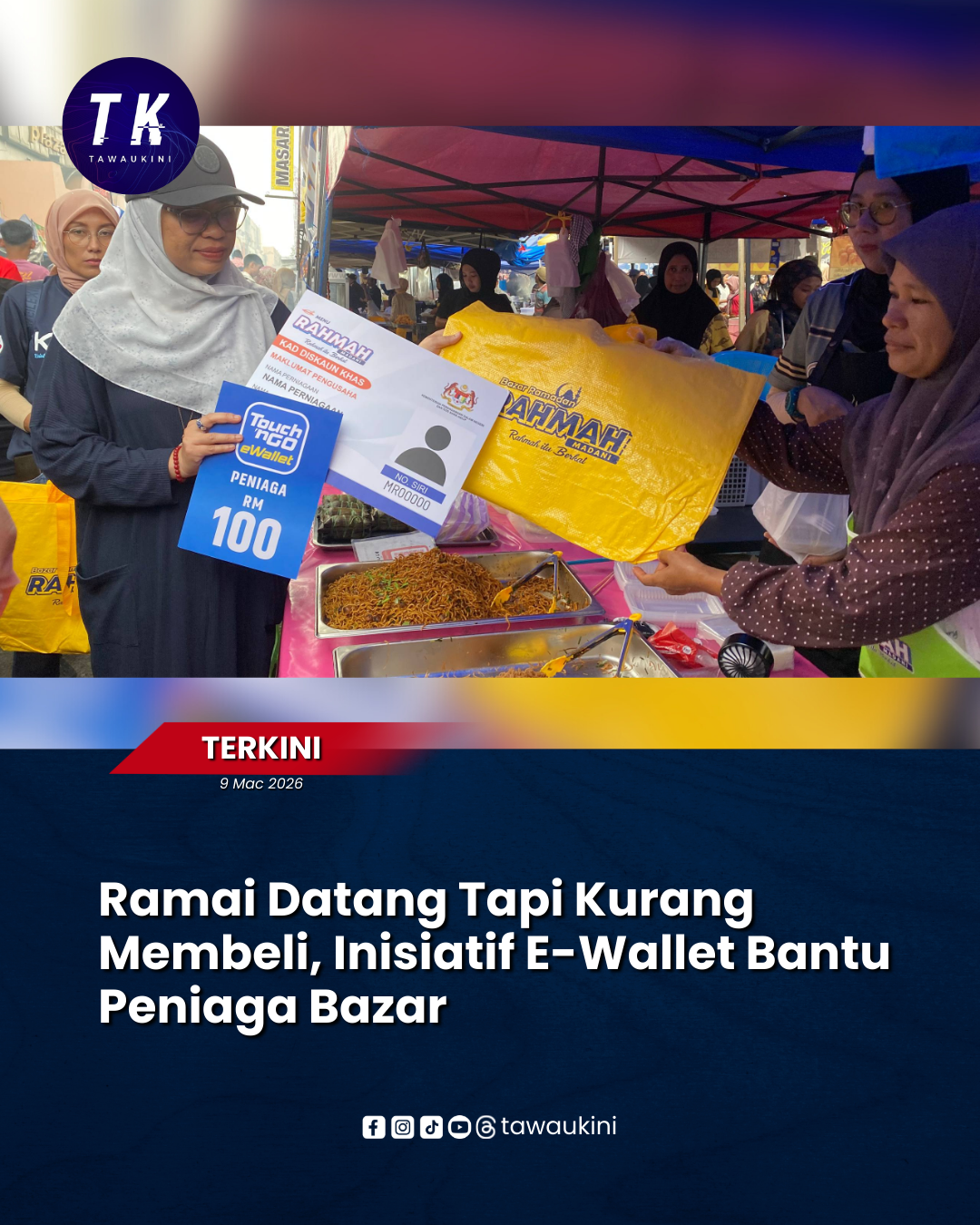Inisiatif E-Wallet di Bazar Ramadan Sabindo Rancakkan Ekonomi Peniaga Tempatan