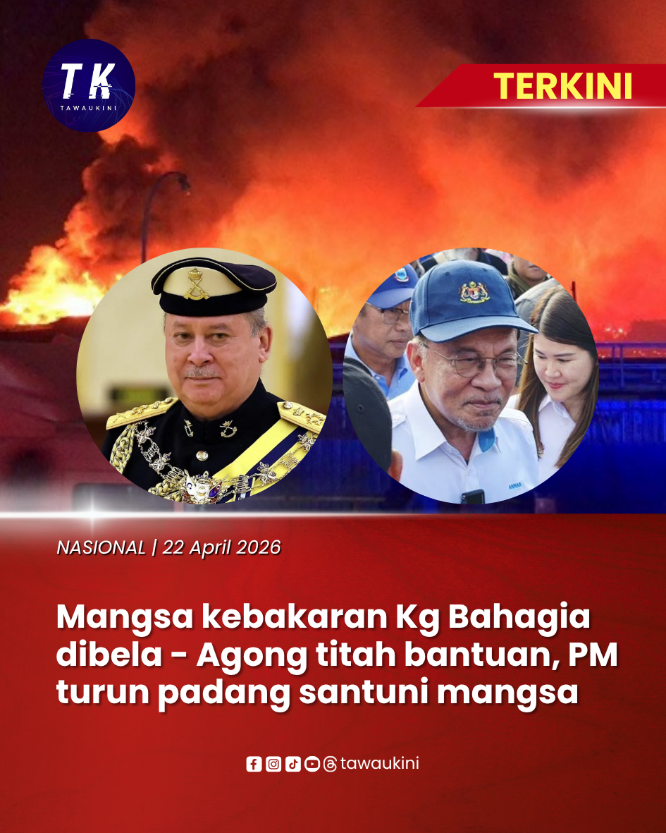 Mangsa kebakaran Kg Bahagia dibela - Agong titah bantuan, PM turun padang santuni mangsa