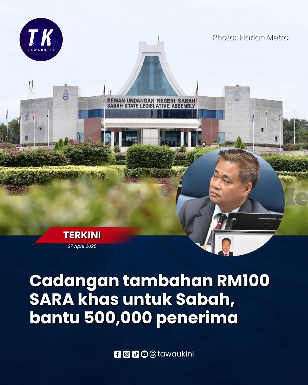 Cadangan tambahan RM100 SARA khas untuk Sabah, bantu 500,000 penerima