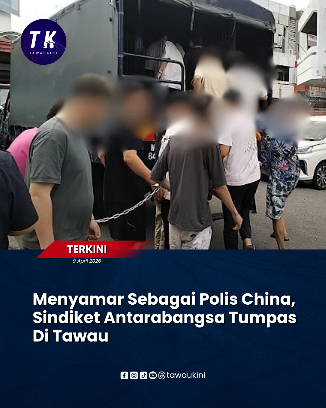Menyamar Sebagai Polis China, Sindiket Antarabangsa Tumpas Di Tawau