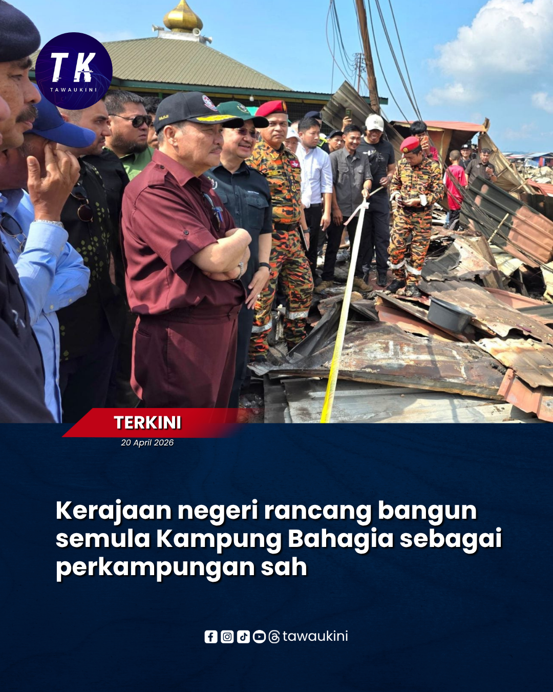 Kerajaan negeri rancang bangun semula Kampung Bahagia sebagai perkampungan sah