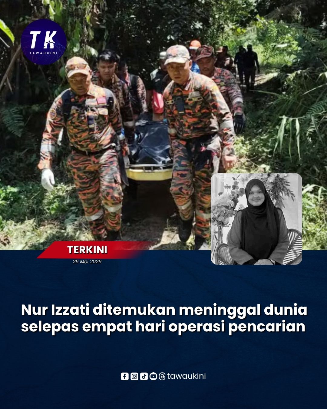 Nur Izzati ditemukan