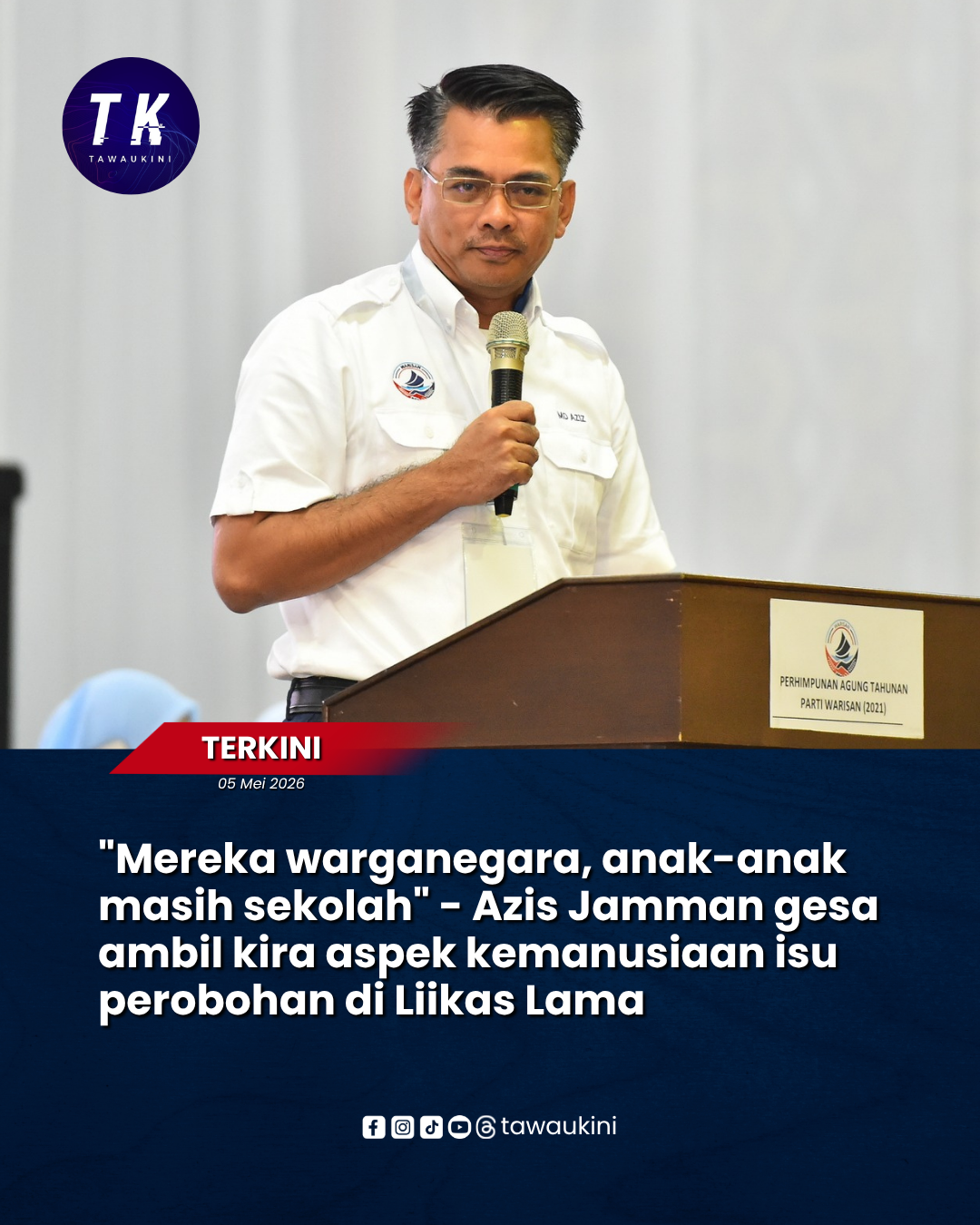 “Mereka warganegara, anak-anak masih sekolah” – Azis Jamman gesa ambil kira aspek kemanusiaan isu perobohan di Liikas Lama