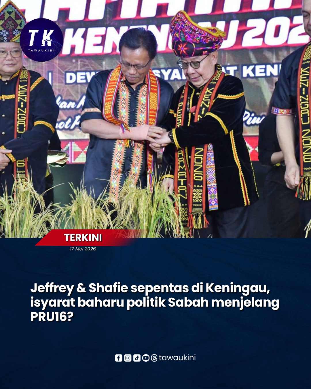 Jeffrey & Shafie sepentas di Keningau, isyarat baharu politik Sabah menjelang PRU16?