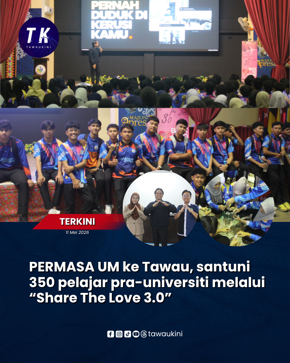 PERMASA UM ke Tawau, santuni 350 pelajar pra-universiti melalui “Share The Love 3.0”