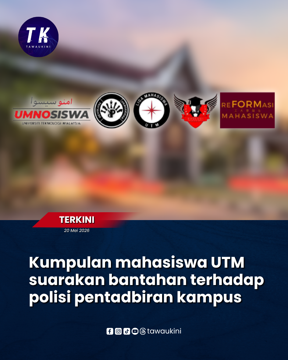 Kumpulan mahasiswa UTM suarakan bantahan terhadap polisi pentadbiran kampus