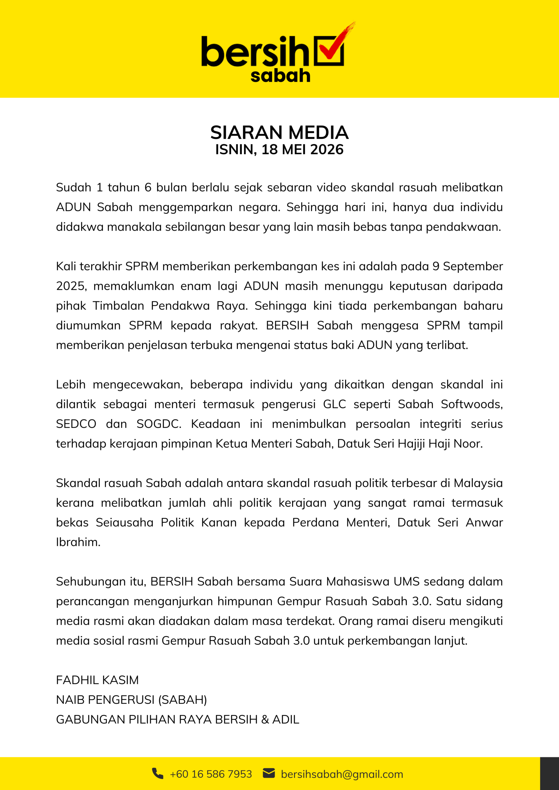 Bersih Sabah
