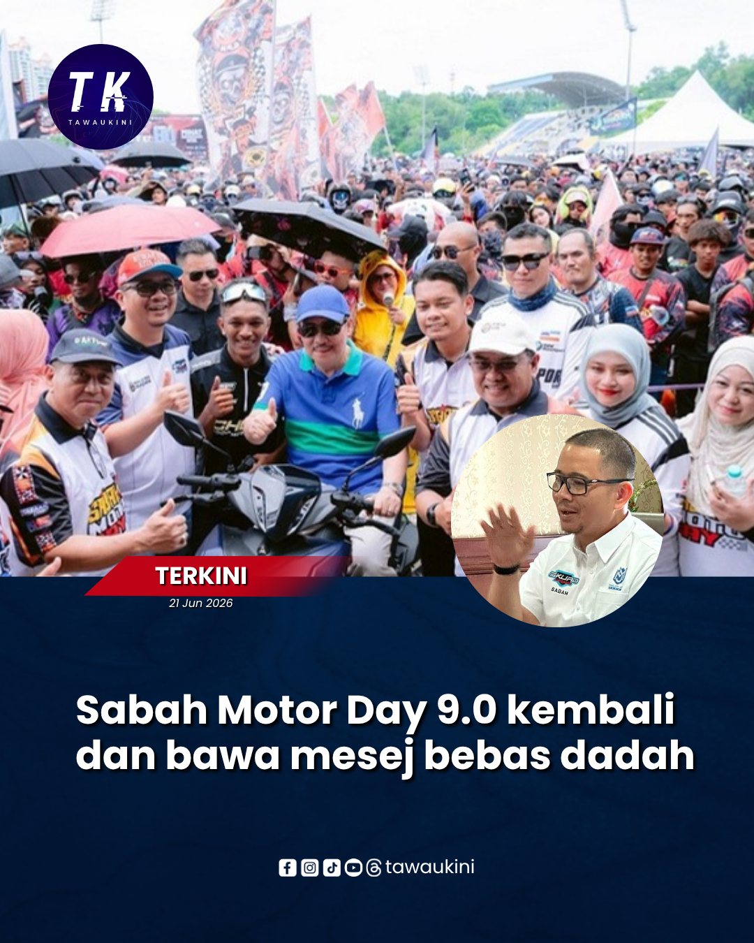 Sabah Motor Day 9.0 kembali dan bawa mesej bebas dadah