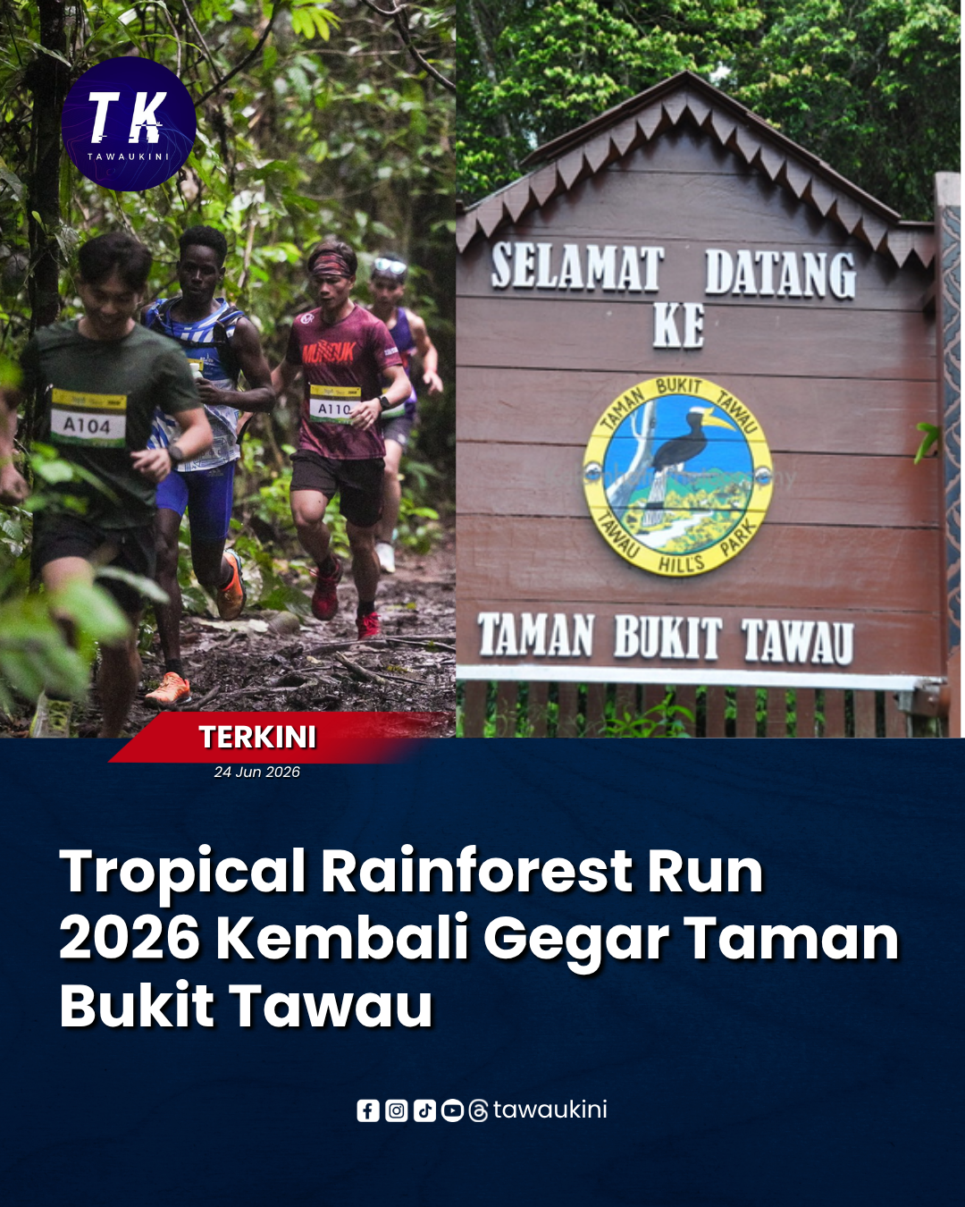 Tropical Rainforest Run 2026 Kembali Gegar Taman Bukit Tawau