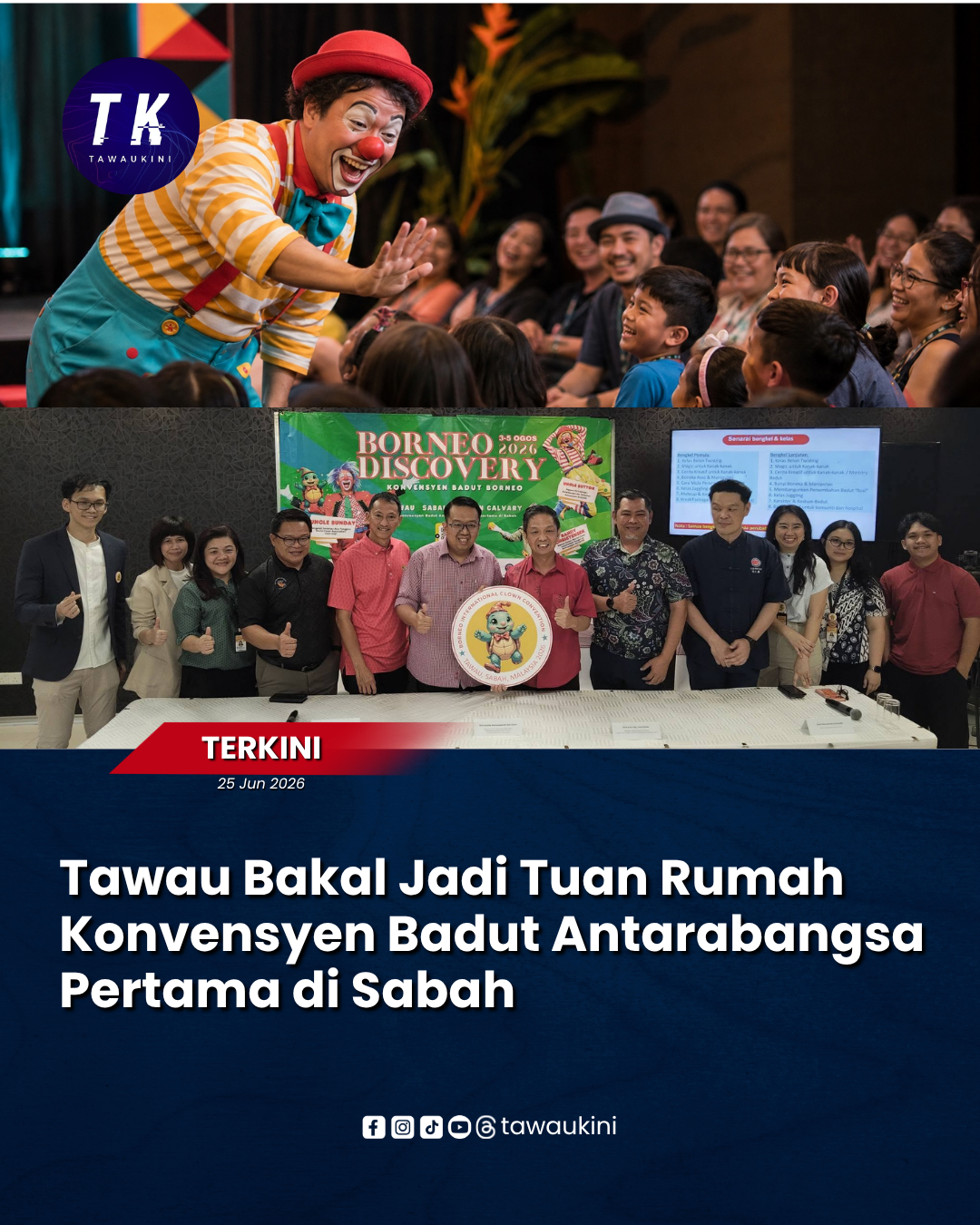 Tawau Bakal Tuan Rumah Konvensyen Badut Antarabangsa Pertama di Sabah