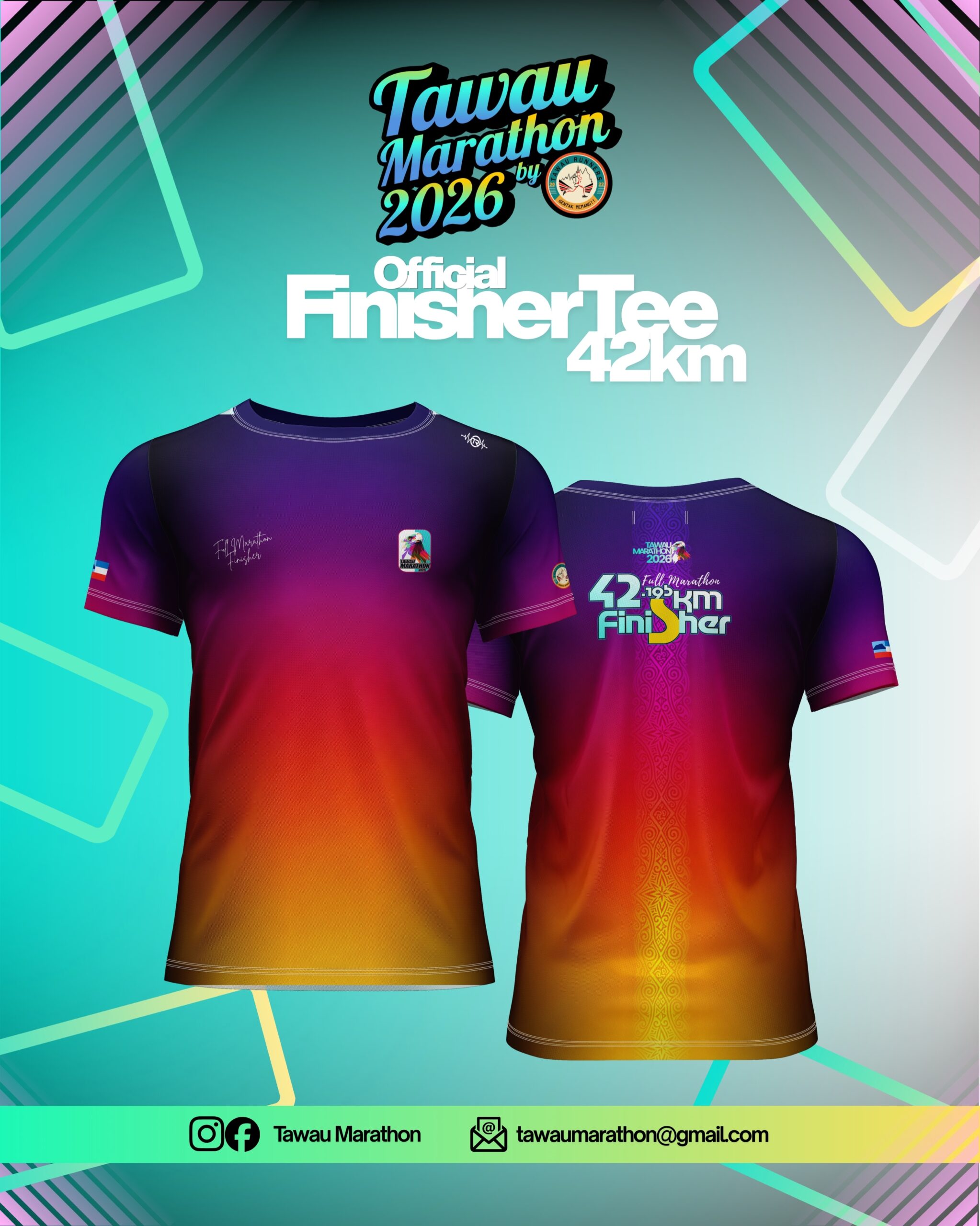 Tawau Marathon 2026 42km Finisher Tee