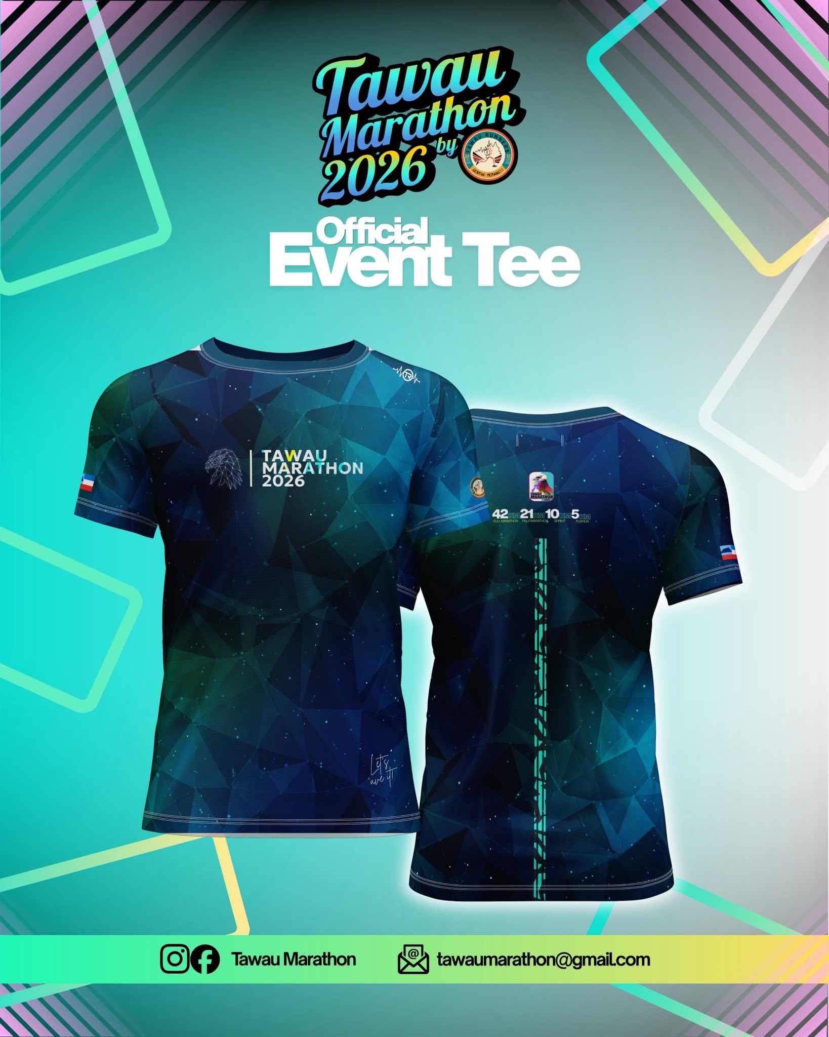 Tawau Marathon 2026 Event Tee