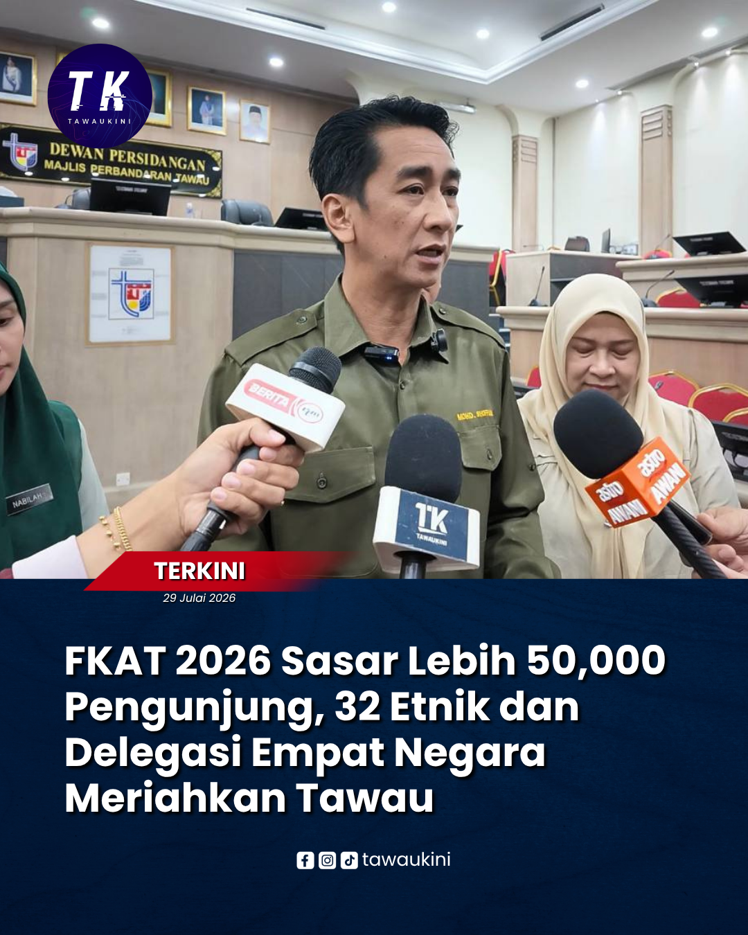 FKAT 2026 Sasar Lebih 50,000 Pengunjung, 32 Etnik dan Delegasi Empat Negara Meriahkan Tawau