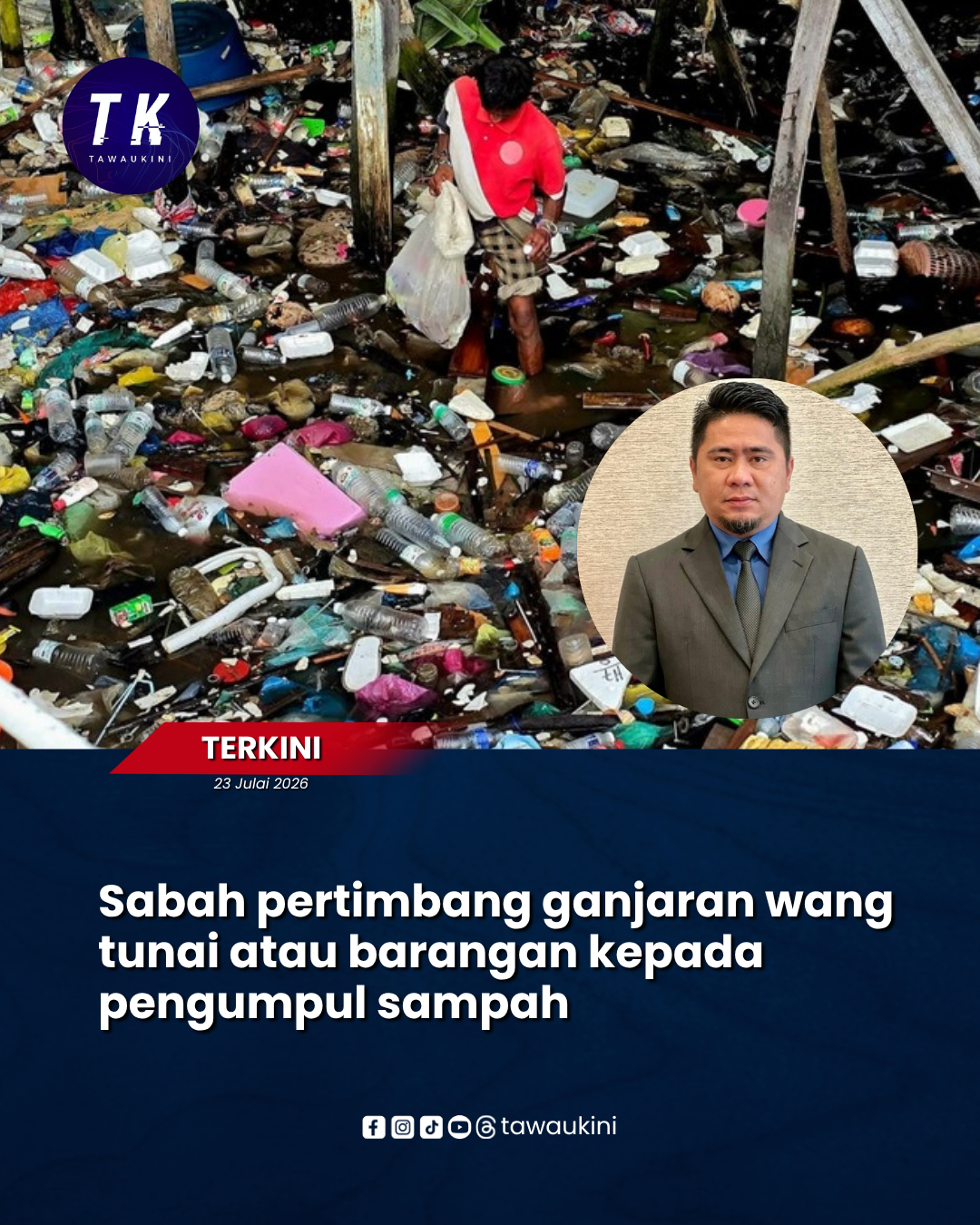 Sabah pertimbang ganjaran wang tunai atau barangan kepada pengumpul sampah