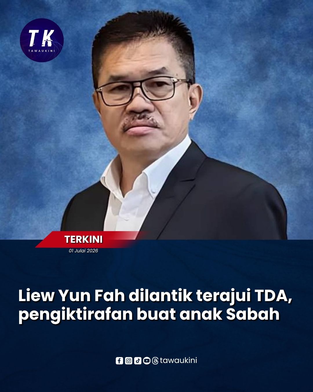 Liew Yun Fah dilantik terajui TDA, pengiktirafan buat anak Sabah