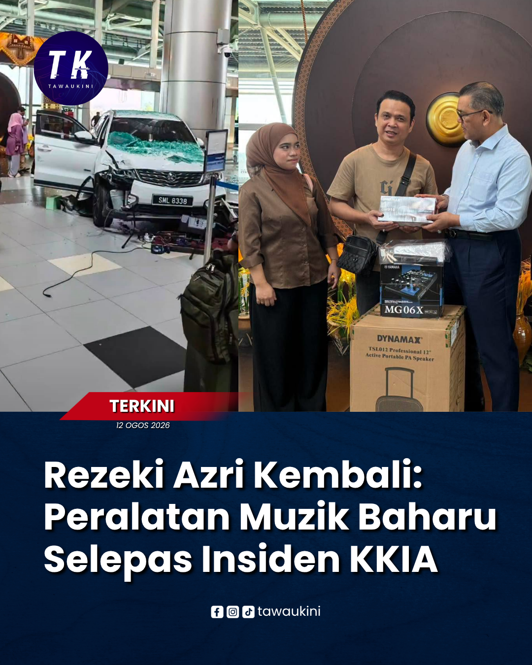 14 Tahun Menjadi Busker, Azri Terima Peralatan Baharu Selepas Insiden KKIA