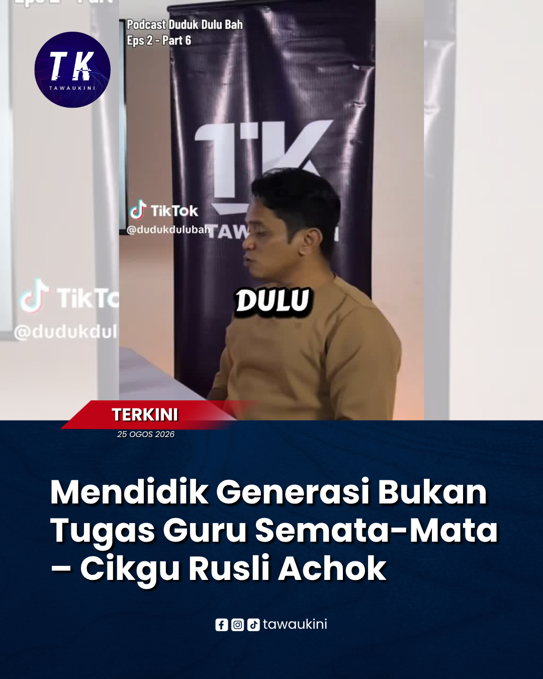 Guru, Ibu Bapa dan Masyarakat: Bersama Membentuk Generasi Beradab dan Berilmu