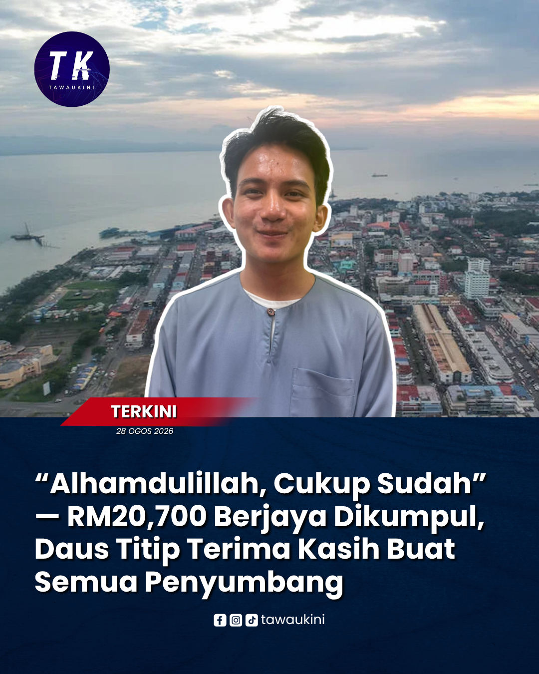 Alhamdulillah, RM20,000 Untuk Daus Berjaya Dikumpul — Anak Sebatik Kini Selangkah Ke UK