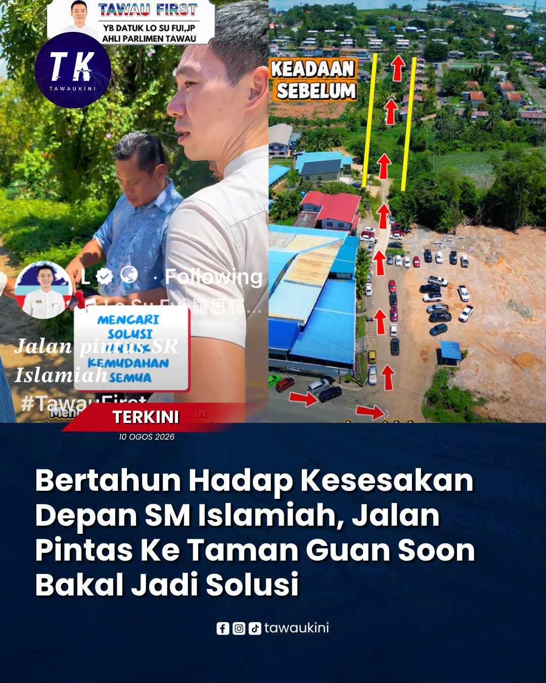 Bertahun Hadap Kesesakan Depan SM Islamiah, Jalan Pintas Ke Taman Guan Soon Bakal Jadi Solusi