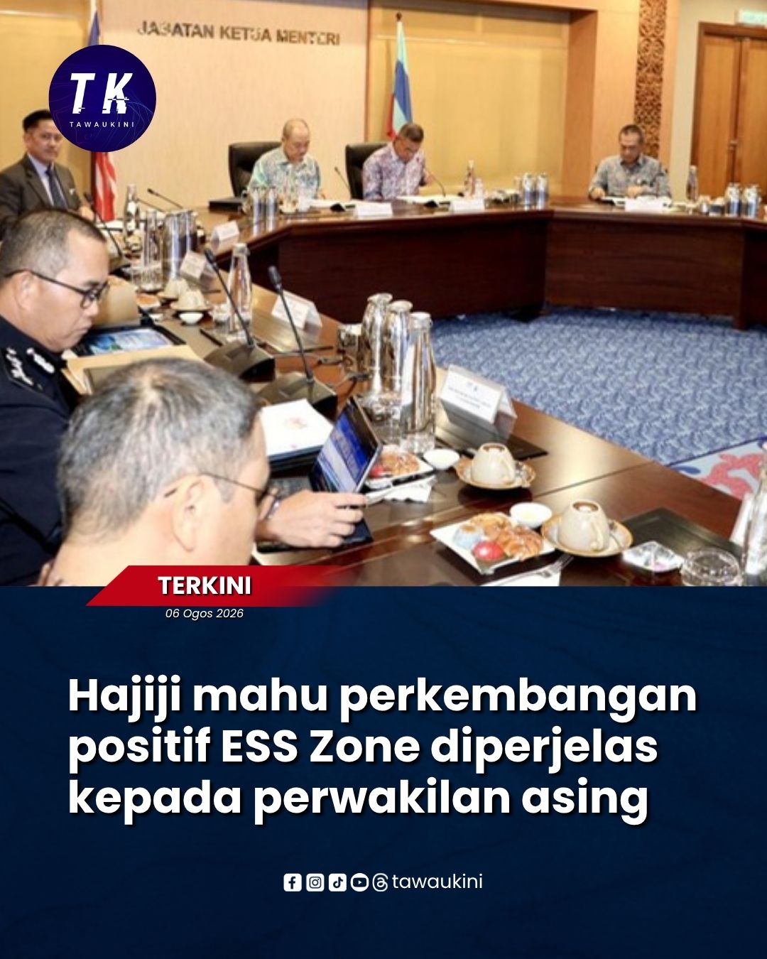 Hajiji mahu perkembangan positif ESS Zone diperjelas kepada perwakilan asing