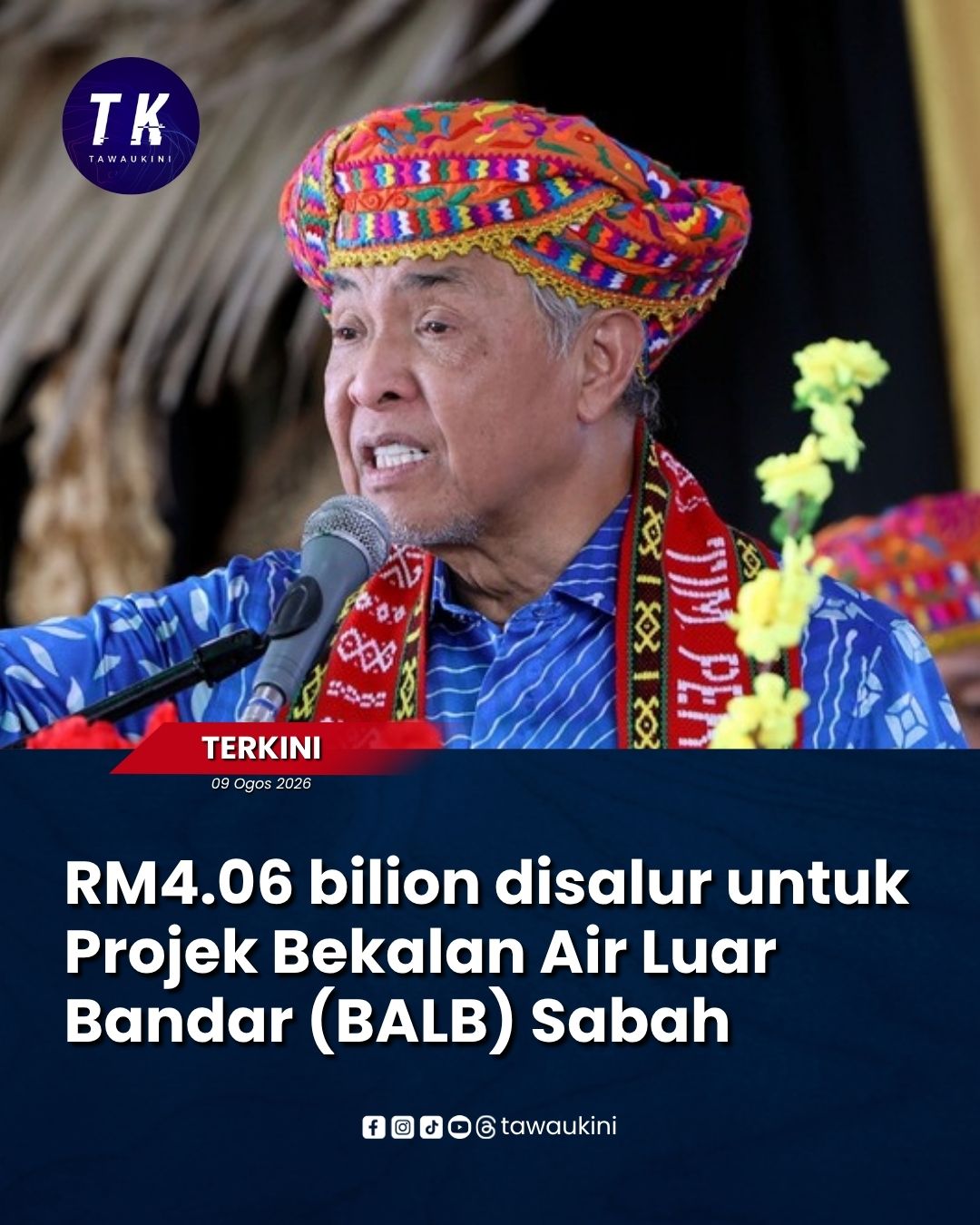 RM4.06 bilion disalur untuk Projek Bekalan Air Luar Bandar (BALB) Sabah