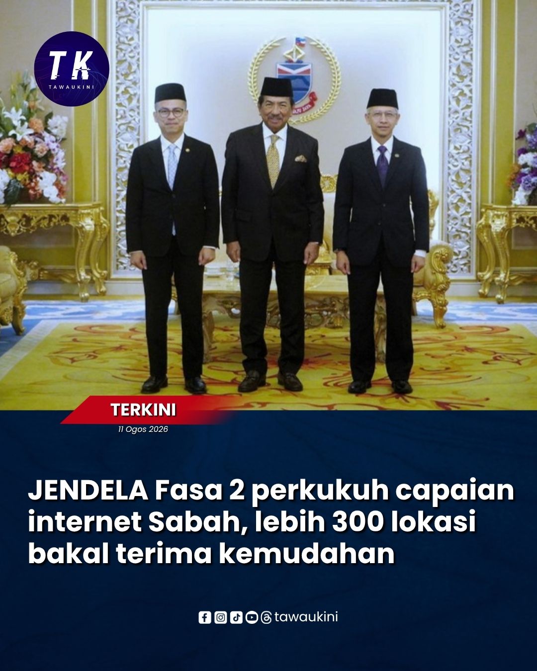 JENDELA Fasa 2 perkukuh capaian internet Sabah, lebih 300 lokasi bakal terima kemudahan