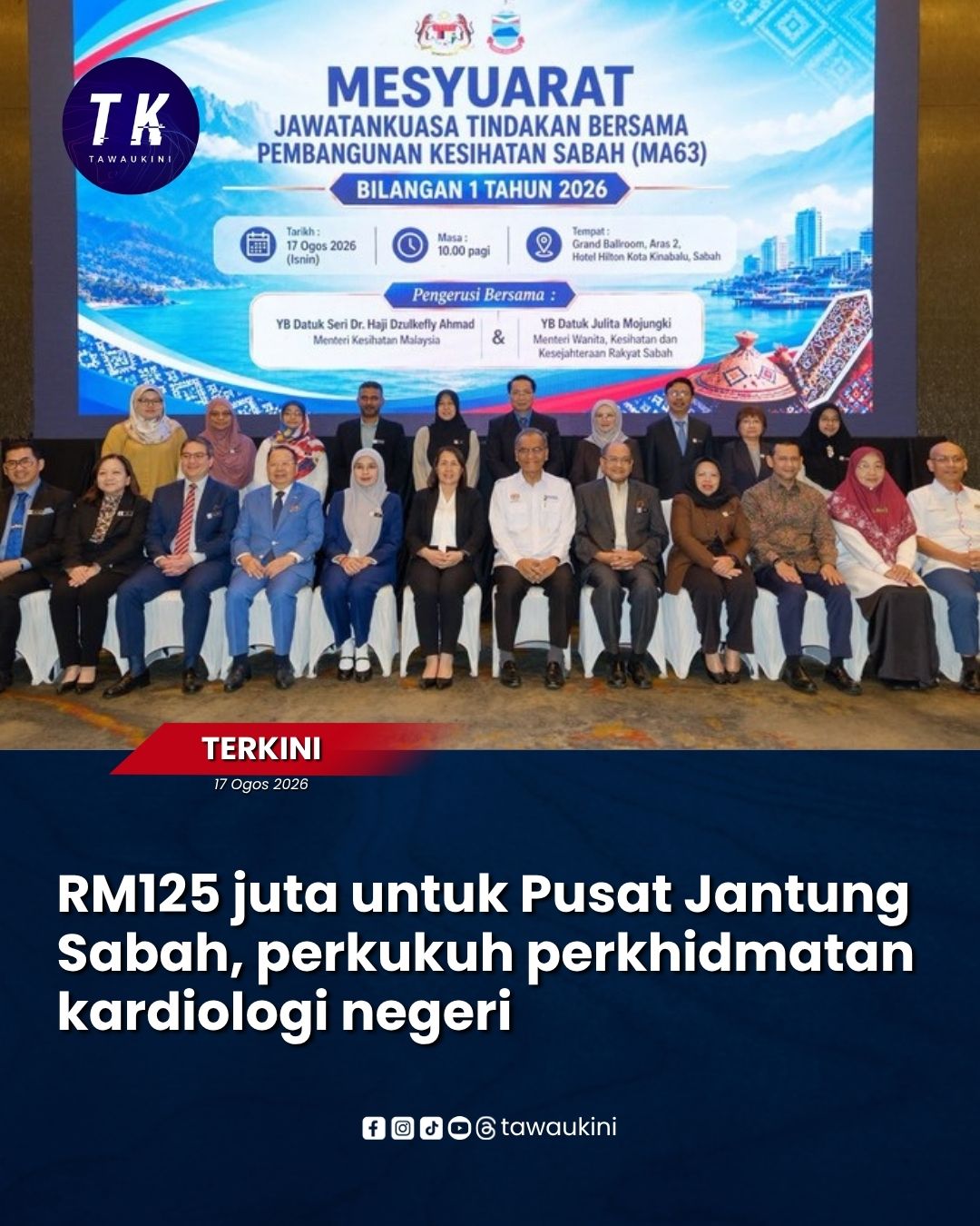 RM125 juta untuk Pusat Jantung Sabah, perkukuh perkhidmatan kardiologi negeri