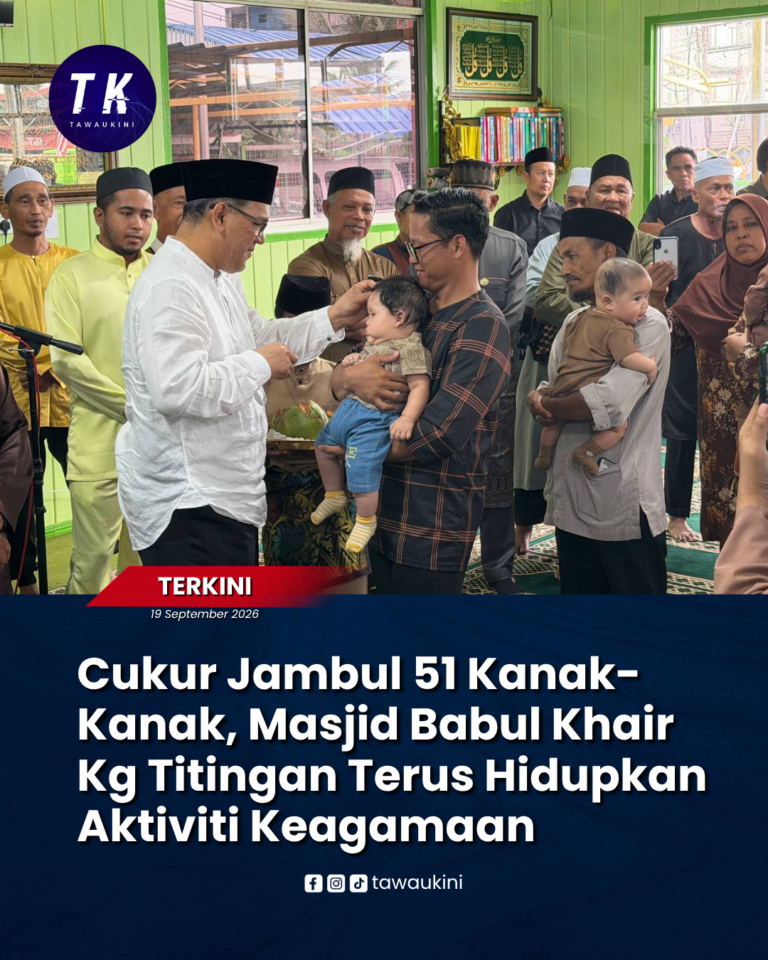 Cukur Jambul 51 Kanak-Kanak, Masjid Babul Khair Kg Titingan Terus Hidupkan Aktiviti Keagamaan