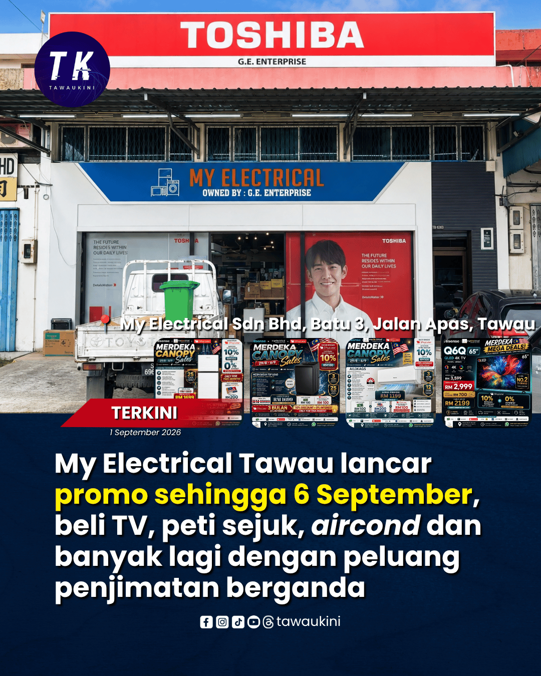 My Electrical Tawau lancar promo sehingga 6 September