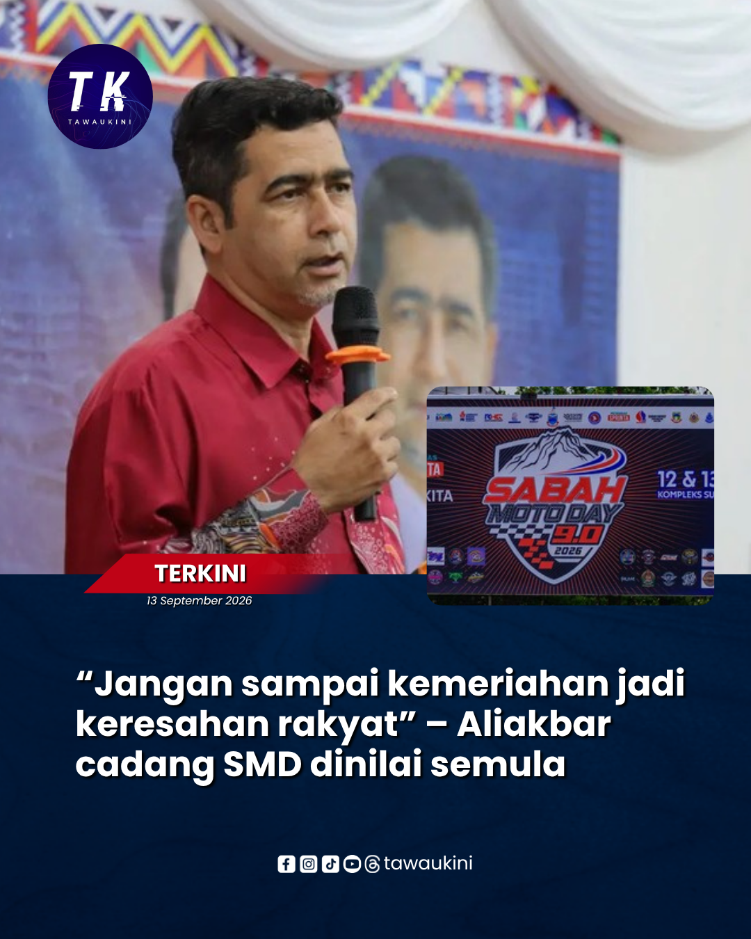 “Jangan sampai kemeriahan jadi keresahan rakyat” – Aliakbar cadang SMD dinilai semula