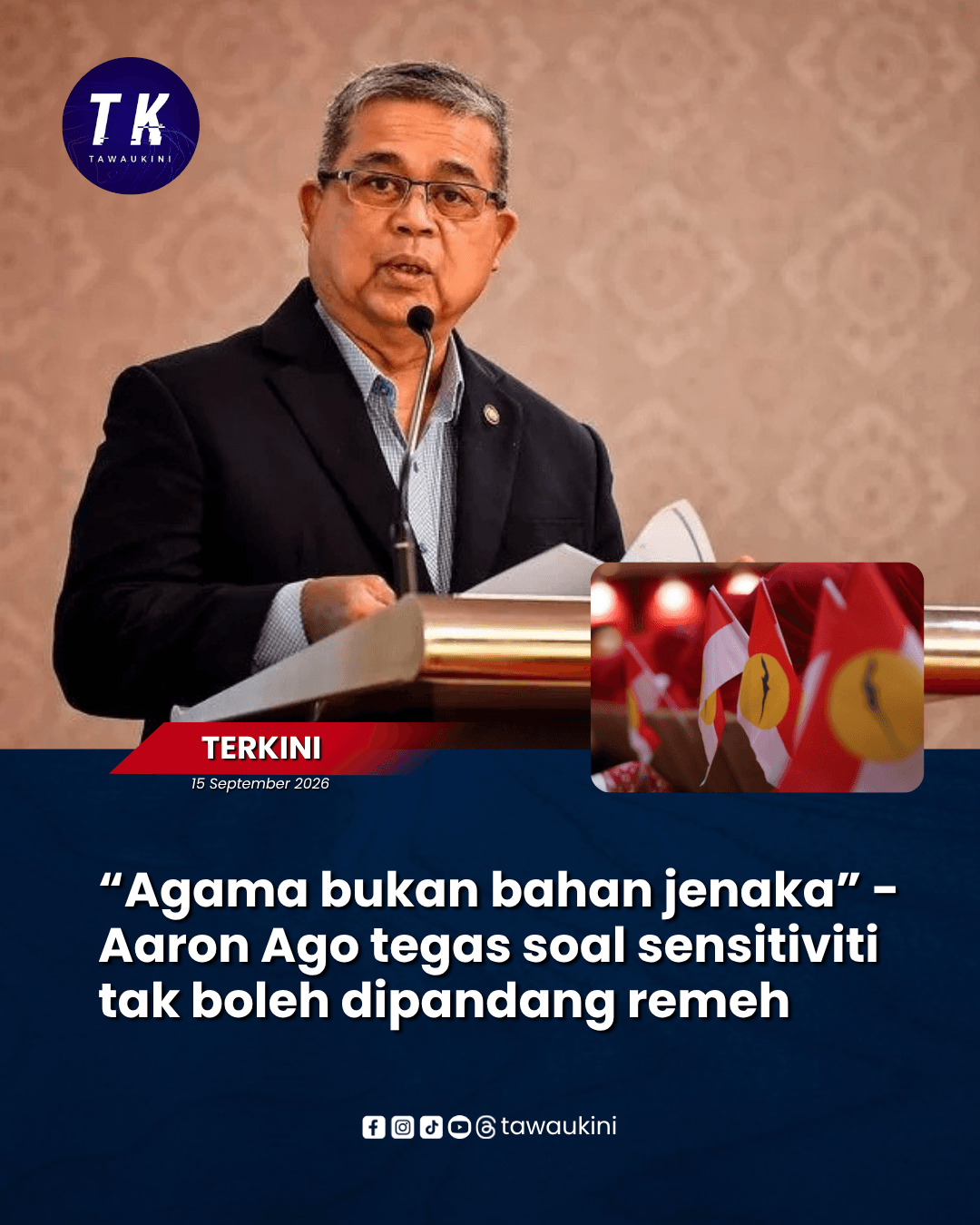 “Agama bukan bahan jenaka” – Aaron Ago tegas soal sensitiviti tak boleh dipandang remeh