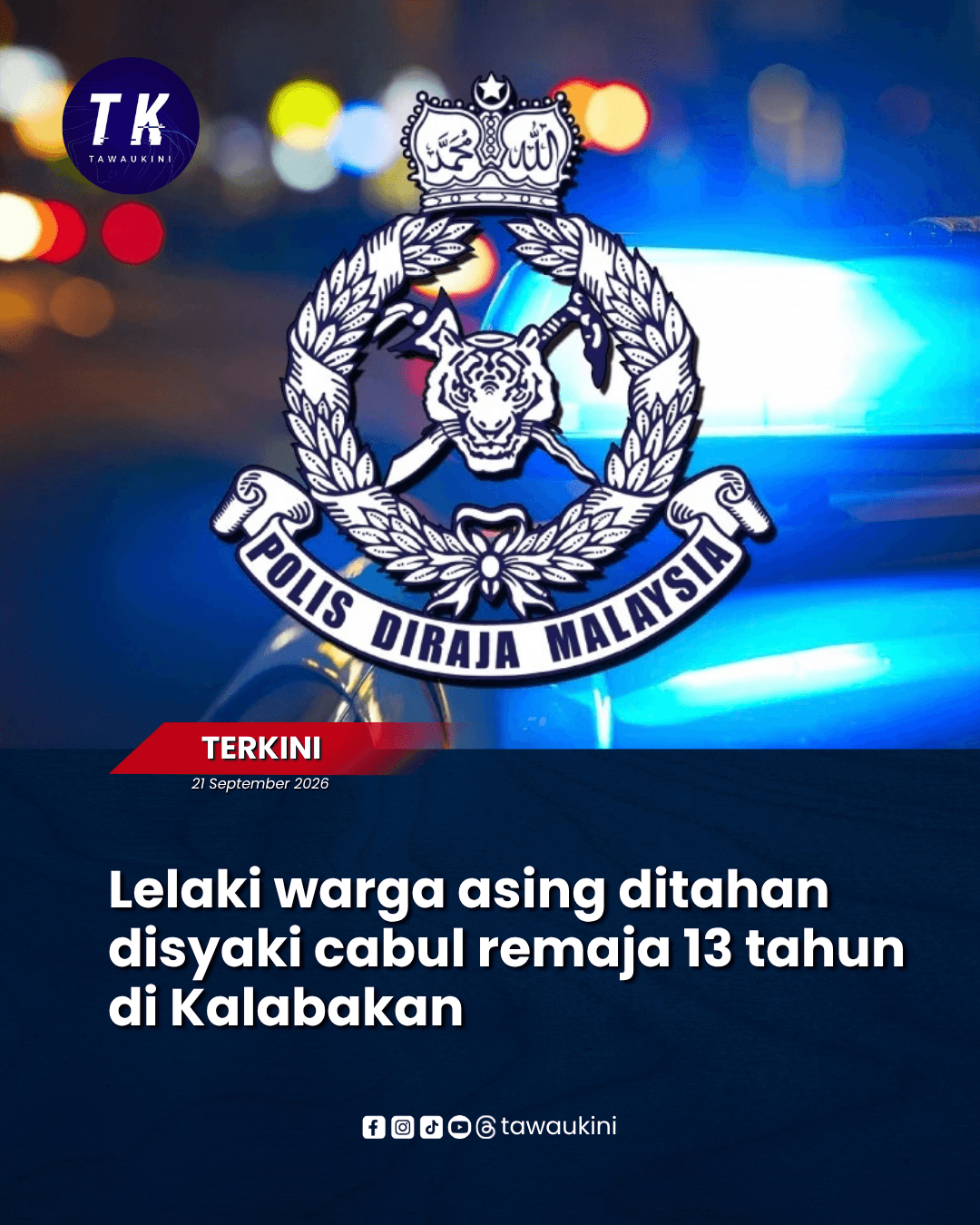 Lelaki warga asing ditahan disyaki cabul remaja 13 tahun di Kalabakan